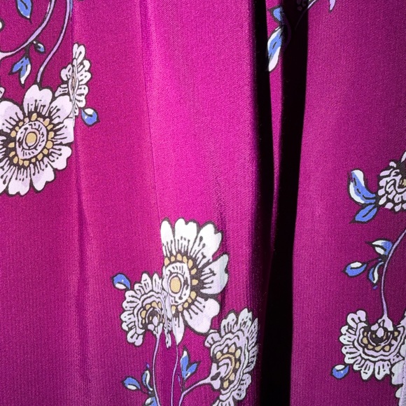 LOFT Plum Floral Maxi Dress - Picture 8 of 16